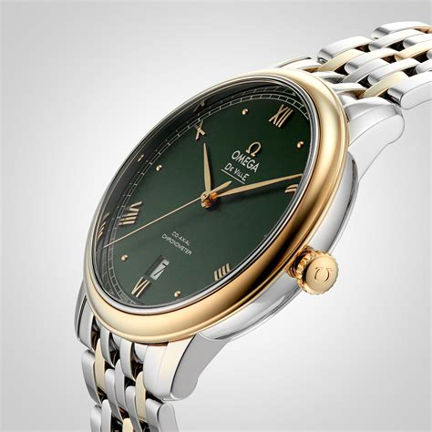 omega de ville mens gold watch|Omega De Ville prestige watch.